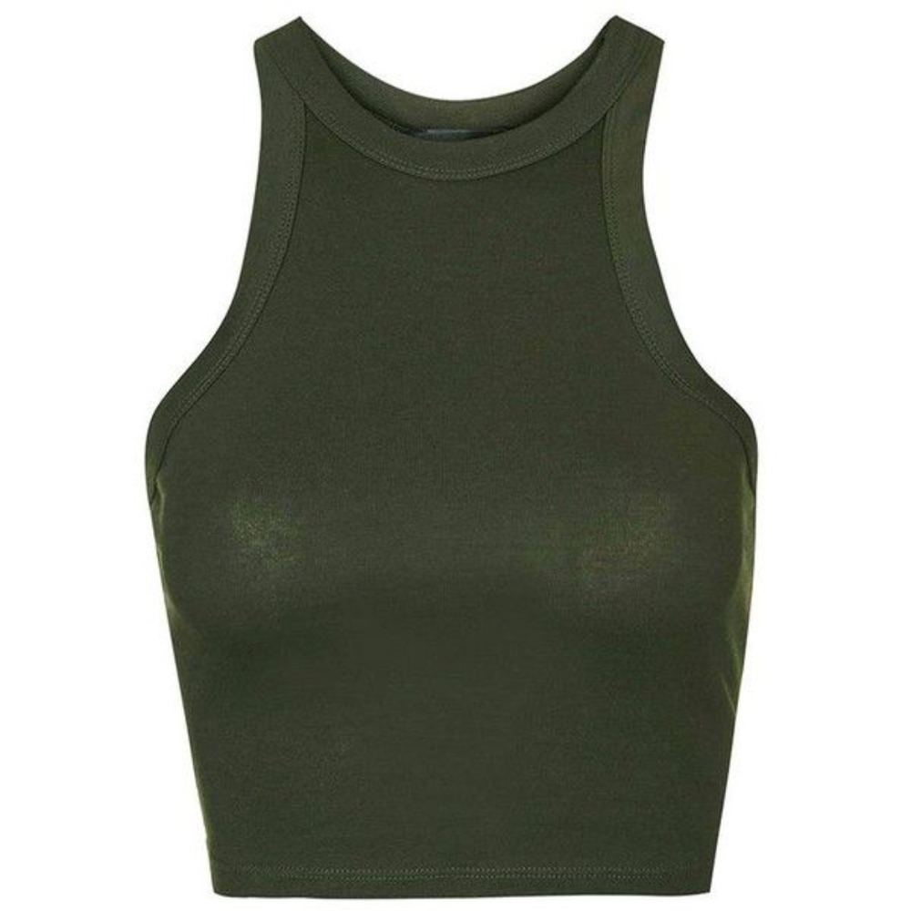 Topshop Racerback Crop Top